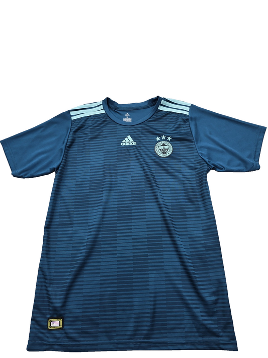 Adidas Men's Navy Jersey – Size M, One-off pre-loved from Artistic, Striped