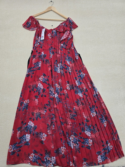French Connection Women's Red Dress – Size XS, Floral