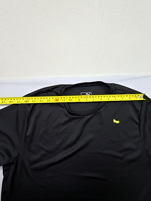 Puma Men's Black L Regular Fit Cotton Crew Neck T-Shirt Logo