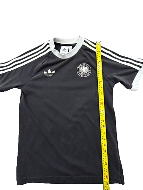 Adidas DFB Germany Black Striped Jersey Men's S Three Stripes Logo
