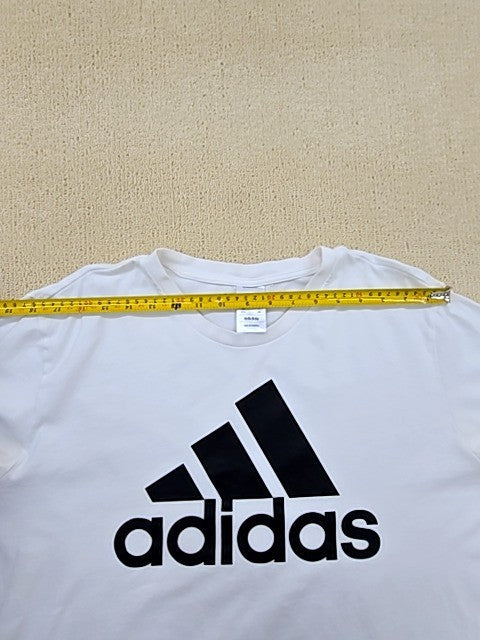 Adidas DA2630 White XL Short Sleeve Crewneck T-Shirt Unisex