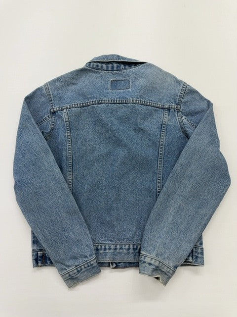 Levi Strauss Girls Light Blue Denim Trucker Jacket XL Regular Button Front
