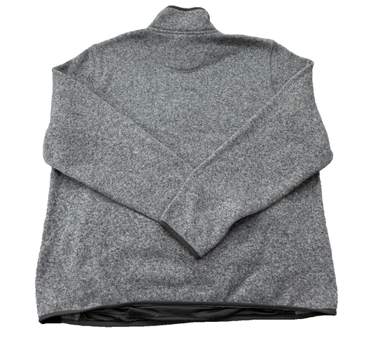 L.L.Bean Men's Gray Quarter-Zip Fleece Pullover XL