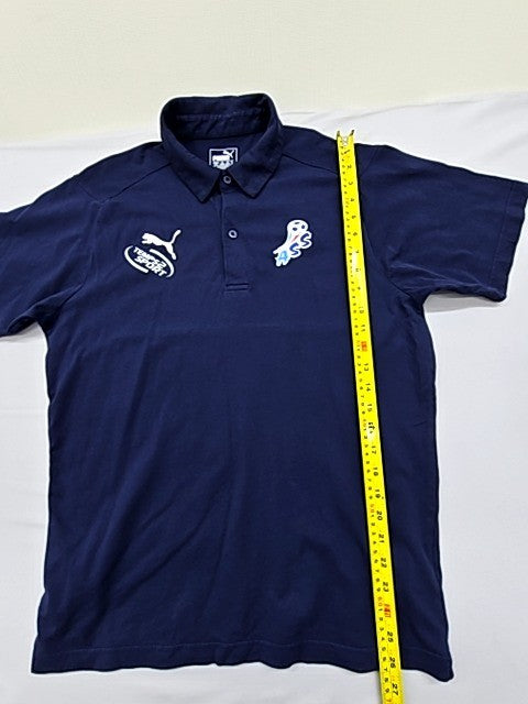 Puma Men's Navy Blue Polo Shirt M 4-Way Stretch UV 655310-06