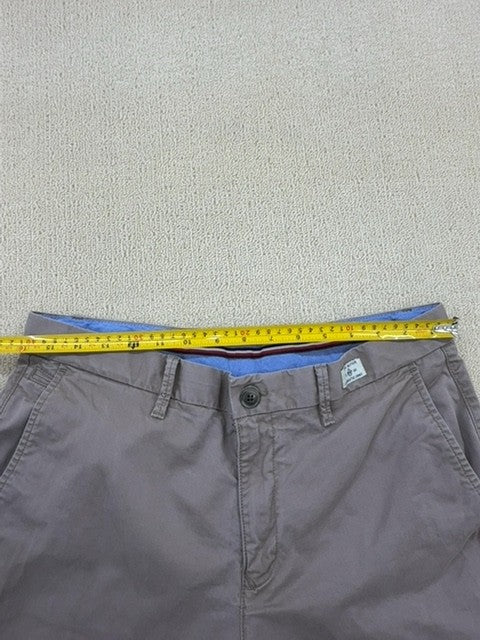 Tommy Hilfiger Men's Gray Denton Straight Chino Pants 34/32 Stretch