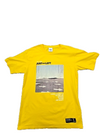 Zara Men's Yellow T-Shirt – Size S, Print Portugal print portugal, Graphic