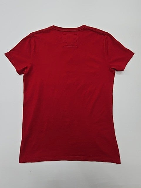 Hollister Men's Red T-Shirt – Size S, Brand Department Type Style, Graphic