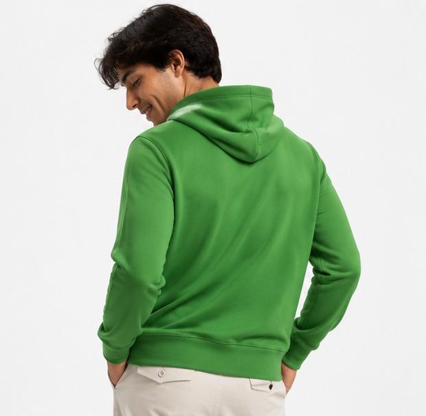 Champion Neon Green Pullover Hoodie – Youth 2XL (15+ Years), Logo Sweatshirt