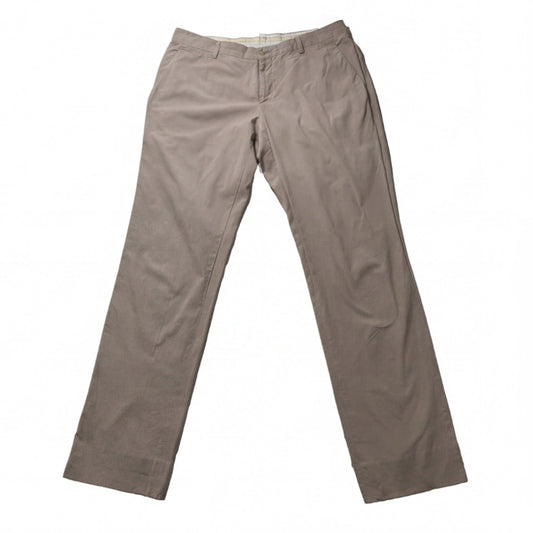 Giorgio Armani Men's Beige Pants Classic Fit Made In Italy Cotton Trousers | 42
