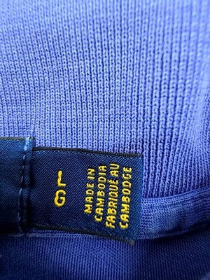 Polo Ralph Lauren Royal Blue Cotton Polo Shirt L Custom Slim Fit Short Sleeve