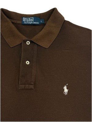 Polo Ralph Lauren T-Shirt Men's Size L Faded Brown 100% Cotton