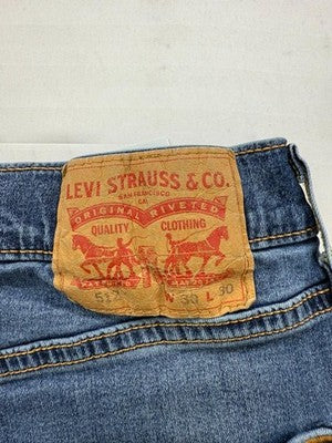 Levi's 511 Slim Fit Men's Jeans 30x30 Medium Blue Stretch