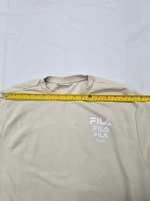 Fila Grey Heather Crewneck Sweatshirt Men's M Fleece Tennis Logo