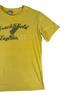 Nike Men's Large Yellow Track & Field Cotton T-Shirt XL