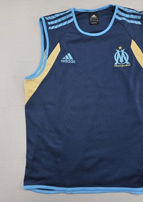 Adidas Vintage Navy Soccer Training Vest Climalite Outdoor[1]