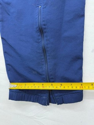 Nike Men's Navy XL Track Pants Tapered Drawstring Zipper Poly