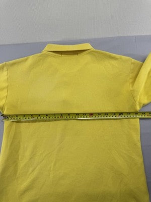 Polo Ralph Lauren Yellow Men's M Short Sleeve Polo Shirt Cotton