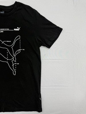 Puma Men's Black Graphic Short Sleeve T-Shirt S 58651-01