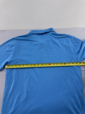 Kappa Men's Blue Cotton Polo Shirt M Regular Fit Short Sleeve