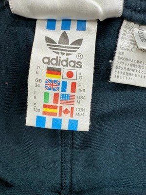 Adidas Men's Navy 3-Stripes Track Pants M Vintage Relaxed