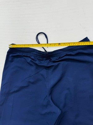 Nike Men's Navy XL Track Pants Tapered Drawstring Zipper Poly