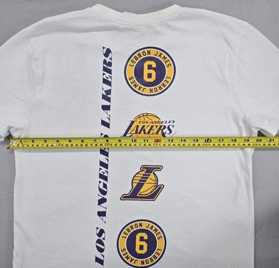 Primark LeBron James NBA Men's White M Short Sleeve T-Shirt