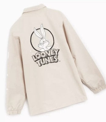 Nwt Unisex Reebok Looney Tunes Jacket Beige Casual