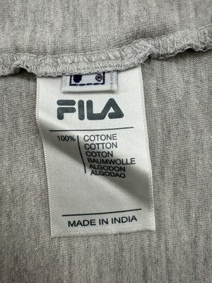 Fila Men's L Cream Raglan T-Shirt Color Block Cotton