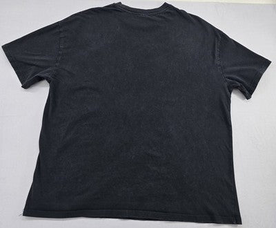 Bershka Black Graphic Print T-Shirt L Short Sleeve Relaxed Fit