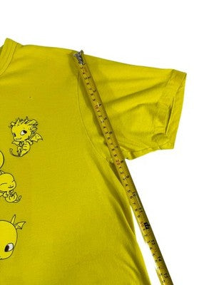 Vintage 24Hr TV Yellow Angel Anime T-Shirt M Women Cotton Crew Neck