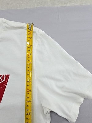 Levi's Men's White Cotton T-Shirt Size M Logo Crew Neck Short Sleeve