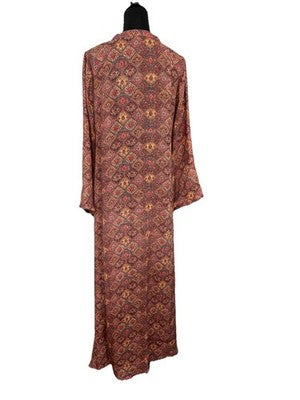 Beautiful Printed Long Maxi Dress Size Large