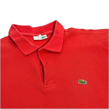 Chemise Lacoste Red 2 Button Polo Shirt Crocodile Logo Men's XL Free Shipping