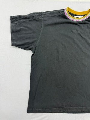 Adidas Men's XL Black Striped Short Sleeve Crew Neck T-Shirt