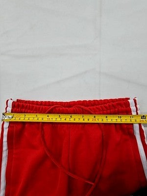 Adidas Women's Red 3-Stripes Track Pants XS Originals