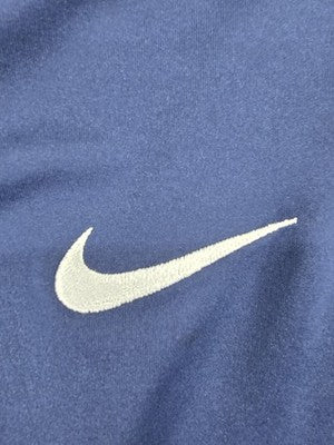 Nike Crew Neck Short Sleeve T-Shirt Men's Size L Navy White Trim
