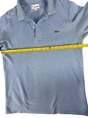 Lacoste Blue Polo Shirt Small Classic Fit Cotton Pique