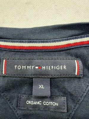 Tommy Hilfiger Men's Navy XL Organic Cotton Short Sleeve Crew T-Shirt