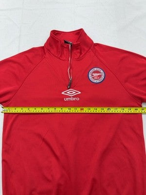 Umbro Retro Red Track Jacket Men's M Full Zip Polyester Long Sleeve