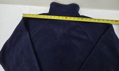 Kappa Men's Navy Blue Full Zip Fleece Jacket L Polyester