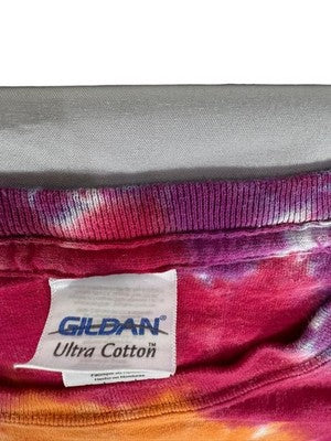 Gildan Tie Dye Short Sleeve Crewneck T-Shirt M Put-in-Bay