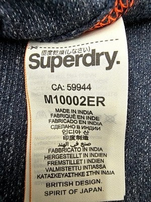 Superdry Men's Small Midnight Marl Short Sleeve Crew Neck Cotton T-Shirt