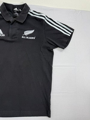 Adidas All Blacks Black Climalite Polo Shirt Men's Short Sleeve Regular Fit