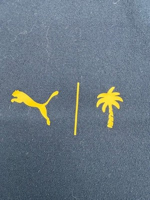 Puma Men's Golf Tee M Navy Palm Tree Crew Neck Short Sleeve Shirt 2022