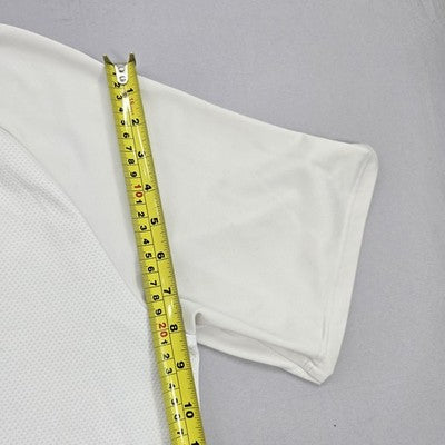 Puma Men's White XL Mock Neck Short Sleeve Mesh T-Shirt