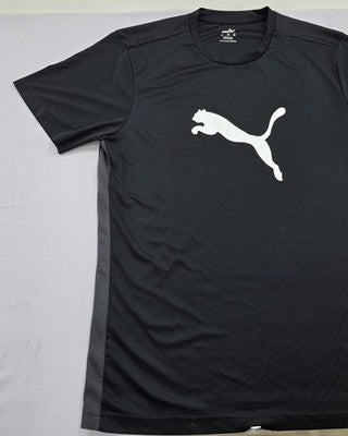 Puma Essentials Men's XXL Black Short Sleeve Tee Cat Logo