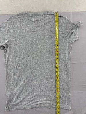 Tommy Hilfiger Men's XL Grey V-Neck Graphic Short Sleeve Cotton T-Shirt