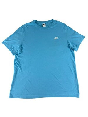 Nike Sportswear Turquoise XL Men's Cotton T-Shirt Short Sleeve