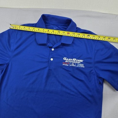 Nike Men's Blue Dri-FIT Golf Polo Short Sleeve Moisture Wicking