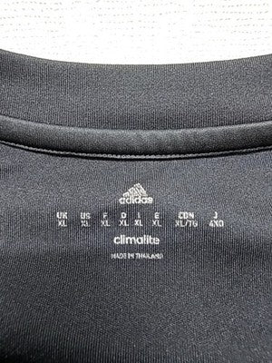 Adidas Men's Black Striped Short Sleeve Jersey Climacool Crew Neck